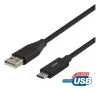 Deltaco USB-C to USB-A cable