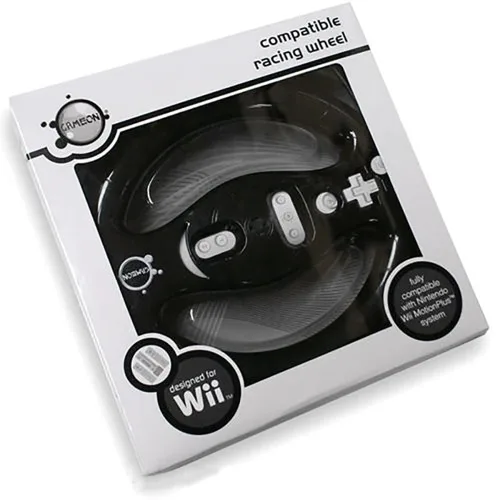 GameOn Nintendo Wii MotionPlus Fully Compatible Racing Wheel