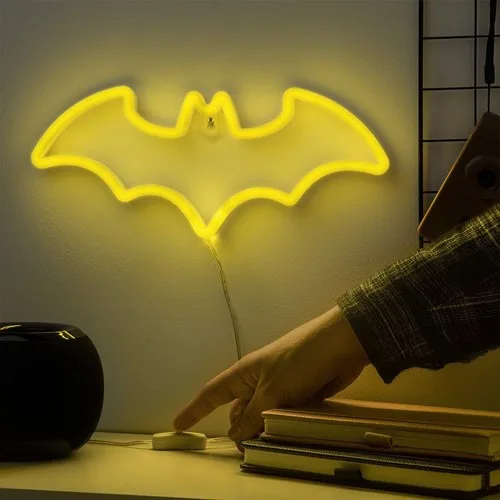 Paladone Batman LED-neonlampa, väggmonterbar