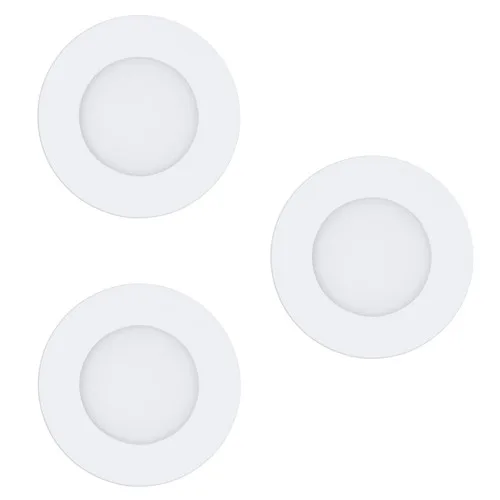 EGLO Fueva-Z Infällda Spotlights 3-pack Ø8.5 – Smart Tunable White
