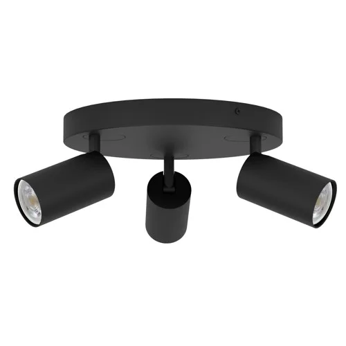 EGLO - Telimbela-Z Spot Rund - Svart - RGB + Tunable White - Zigbee & Bluetooth