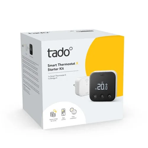 Tado Smart termostat X startpaket med Bridge X, vit
