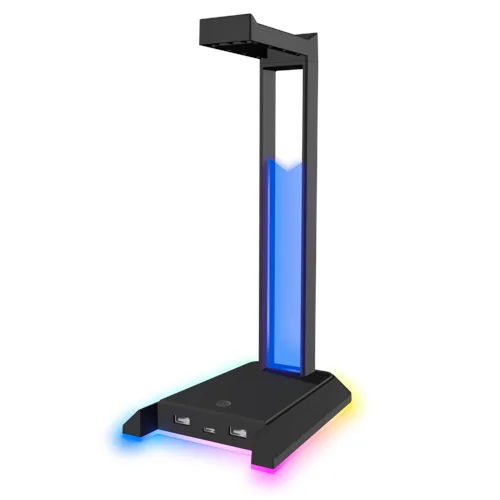 Speedlink EXCELLO NX RGB headsetställ med USB 2.0-hubb, svart