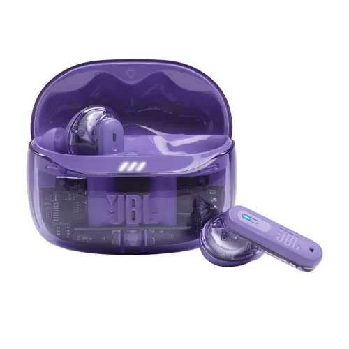 JBL Tune Beam 2 True Wireless-hörlurar med brusreducering, lila