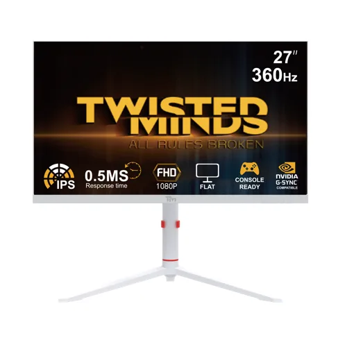 Twisted Minds Arctic Pro Series 27 FHD gamingskärm, vit