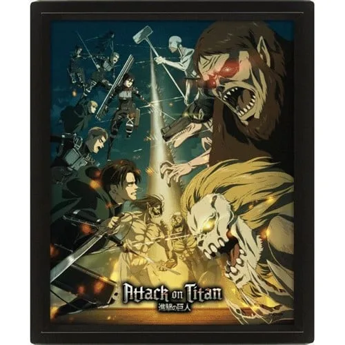 Attack on Titan (S4) inramad 3D-bild