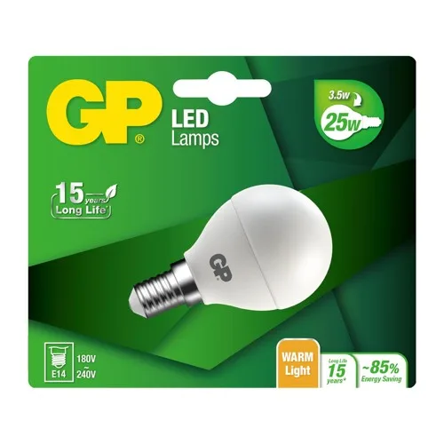GP - LED Lamp Mini Globe, E14, 3.5W (25W), 250lm