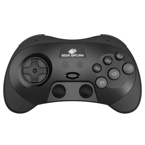 Retro-Bit SEGA Saturn PRO-kontroller, svart
