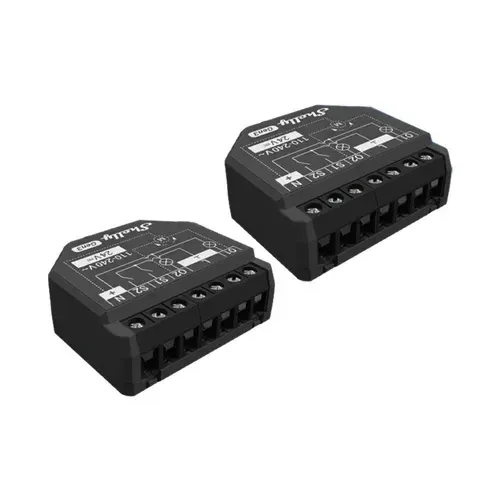 Shelly 2PM Gen3 Intelligent kontakt 2P Sort
