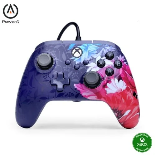 PowerA - Advantage Plus trådbunden handkontroll - Xbox Series X - S - Nattblomma