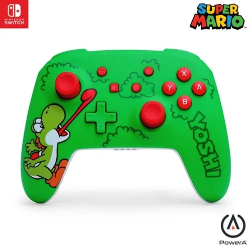 PowerA - Trådlös handkontroll för Nintendo Switch - Hungriga Yoshi - Green