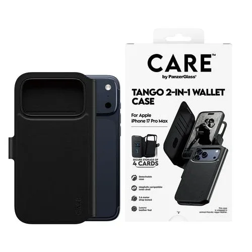 PanzerGlass - CARE Feature Skal Tango Två-i-ett Plånboksfodral med MagSafe - iPhone 17 Pro Max