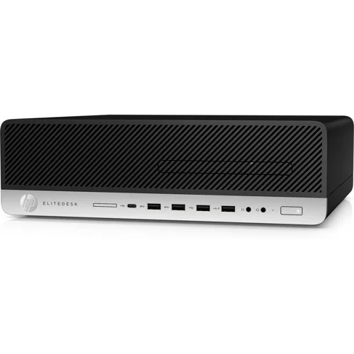HP EliteDesk 800 G4 Renoverad i5-8500 8 GB 256 GB Win10 Pro SFF-dator Svart, Silver