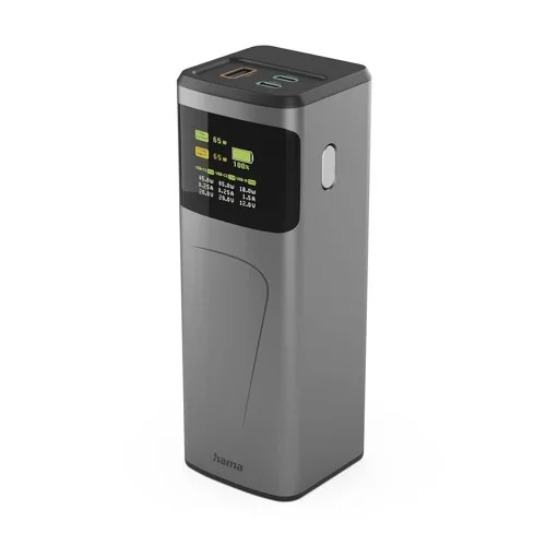 Hama - Powerbank 20000mah 2xUSB-C 1xUSB-A 65W Fast Charging Black
