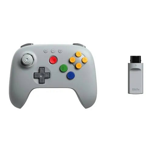 8Bitdo - 64 Wireless 2.4G Controller - Grey