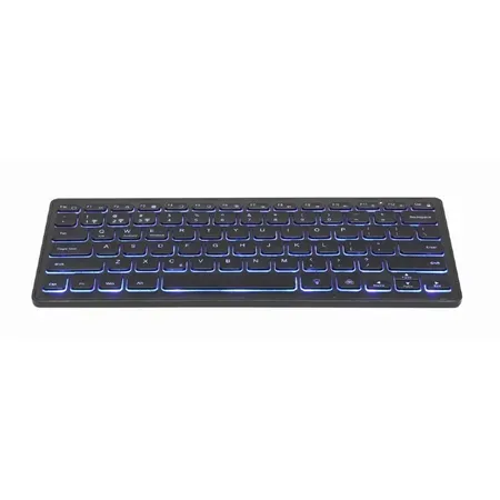 Gembird KB-BTRGB-01-DE Bluetooth-tangentbord, tyskt QWERTZ, bakgrundsbelyst