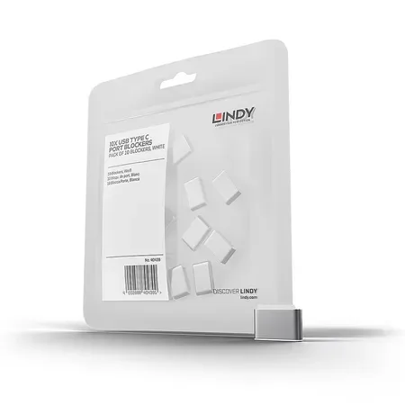 Lindy 40439 portblockerare USB Type-C Vit 10-pack