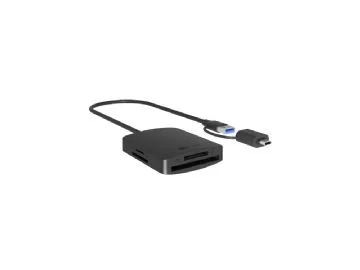 Czytnik Kart CF,TF,SD,microSD, Typ-C+A, IB-CR302-CU3