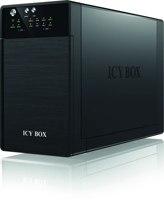 ICY BOX IB-RD3620SU3 externt RAID-kabinett för 2x3,5" SATA, USB 3.0/eSATA