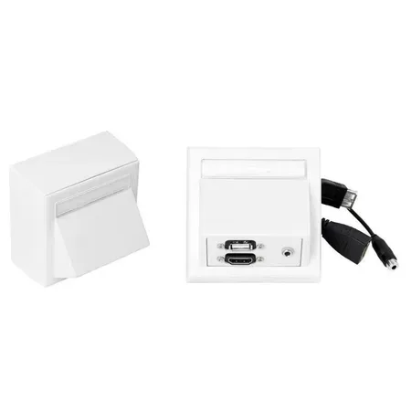 VivoLink vägguttag USB A, vit
