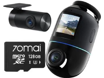 70mai Omni X800 4K set Czarna + karta 70mai SD 128GB
