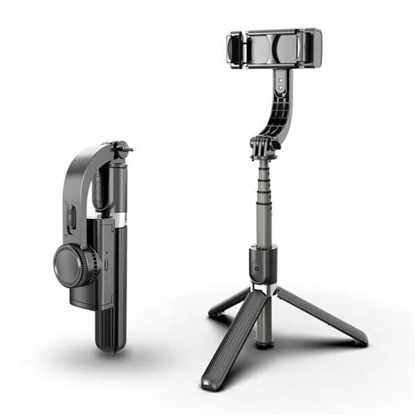Selfiestick med gyroskopstabilisator för mobiltelefon