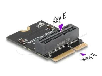 Delock - Gränssnittsadapter - M.2 Key E hane till M.2 Key E slot