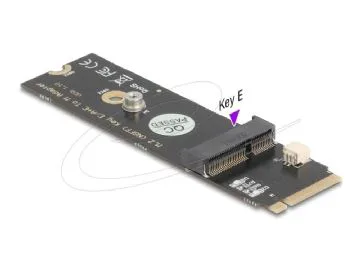 Delock - Gränssnittsadapter - M.2 Key M hane till M.2 Key E slot