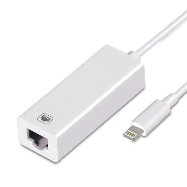 24 Lightning till ethernet adapter för iPhone