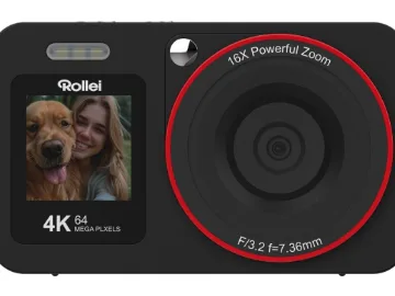 Rollei Compactline 12030, 64 MP, 9248 x 6936 pixlar, 1/3.2", 4K Ultra HD, 115 g, Svart