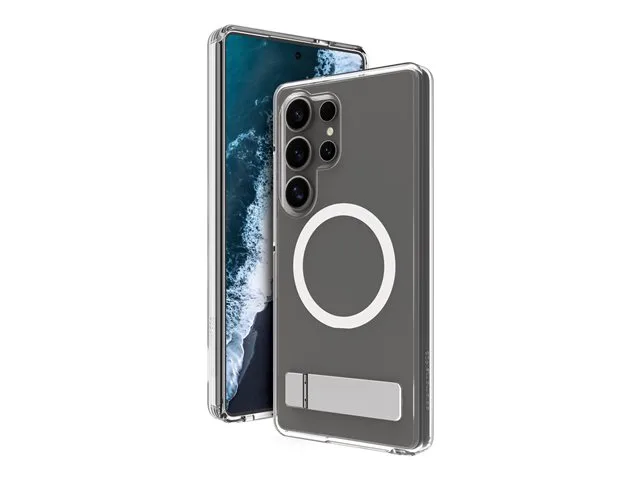 dbramante1928 Iceland Pro Qi2 fodral med stöd till Samsung Galaxy S25, transparent