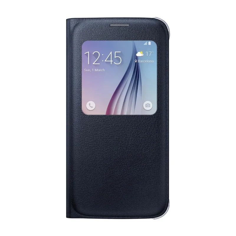 Samsung S- View Pu Cov Gxy S6 bk