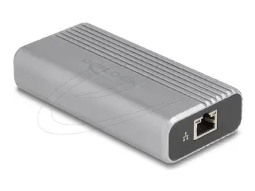 Delock - Nätverksadapter - USB4 / Thunderbolt 4 - 1/2.5/5/10Gbase-T - silver, antracit