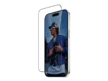 PanzerGlass - Skärmskydd för mobiltelefon - ultra-bred passform med FASTFIT IN-A-BOX - glas - ramfärg svart - för Apple iPhone 16 Pro