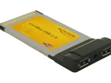 Delock USB-adapter CardBus USB 2.0 x 2