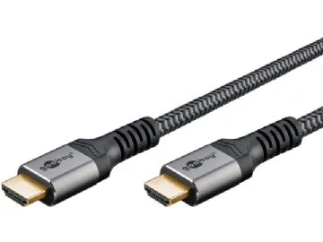 Goobay High Speed HDMI™ Cable with Ethernet, 15 m, Sharkskin Grey