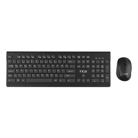 Inca IWS-519 trådlöst tangentbord och mus, svart