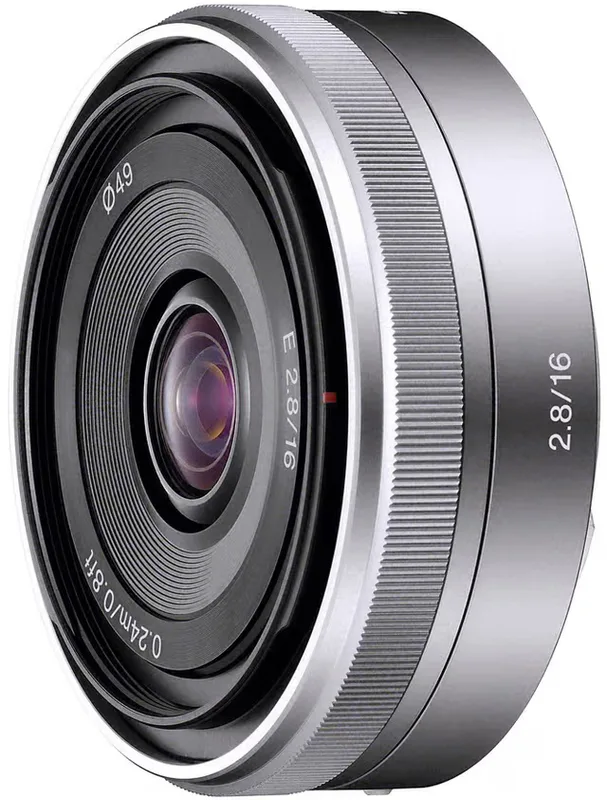 Sony NEX SEL16F28 vidvinkelobjektiv 16mm F2.8