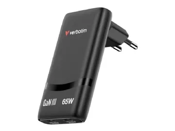 Väggladdare Verbatim Fold 'n' Go GaN Charger 65W