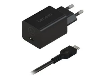 Lenovo - Strömadapter - nano, GAN - 65 Watt (USB-C) - svart - Europa - för Chrome 14M8911; Slim 5 14AGP11; 5 14AHP11; 5 14IPH11; 5 16AGP11; 5 16IPH11