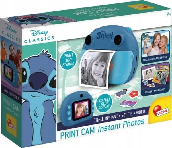 Lisciani PROMO Snabbfotokamera 3-i-1 PRINT CAM Stitch Instant 107247 LISCIANI