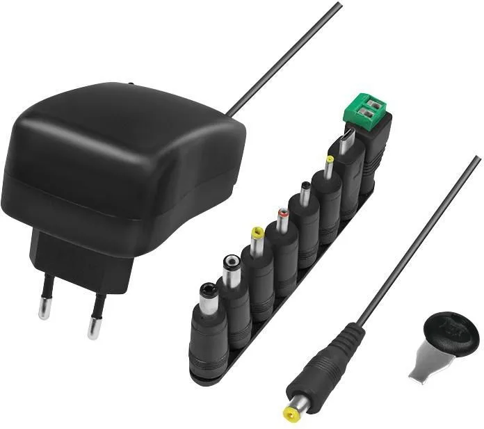 Universal AC-adapter 230V till 3-12V DC 24W/2A med USB-port