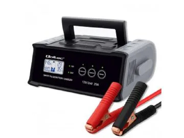 Qoltec intelligent mikroprocessorbaserad laddare 12V24V 25A