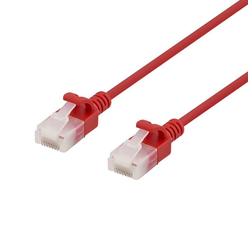 Nätverkskabel oskärmad Cat6a, slim, 3,5mm i diameter, 0,5 meter