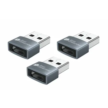 Good Connections USB 2.0-adapter USB A hane till USB-C hona, 3-pack