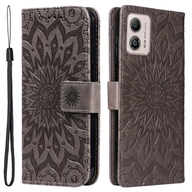Skalo Motorola Moto G53 5G Mandala Plånboksfodral
