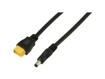 DC-kontakt 2,5/5,5 mm till XT60-kabel 0,5 M TC-13619296 Svart TRU COMPONENTS Innehåll: 1 st