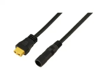 DC-uttag 2,5/5,5 mm till XT60-kabel 0,5 M TC-13619300 Svart TRU COMPONENTS Innehåll: 1 st