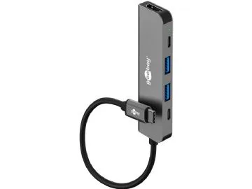 Slim 5-ports USB-hub med HDMI™