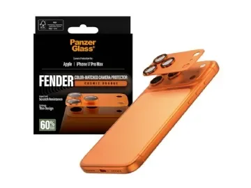PanzerGlass® Fender Camera Protector Cosmic Orange iPhone 17 Pro Max Skyddshölje